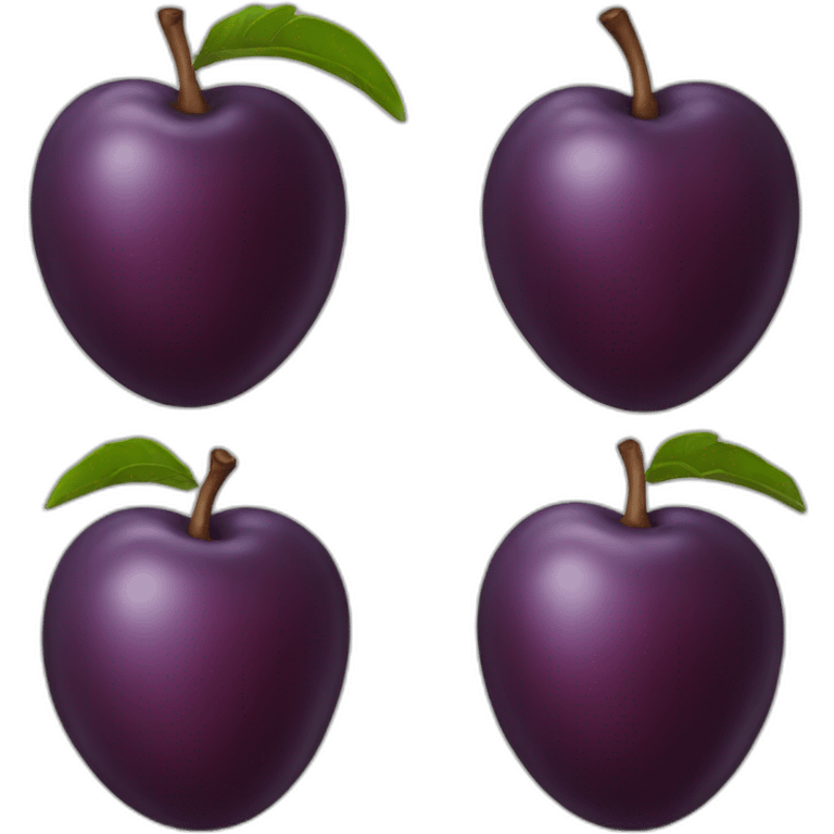 Plum emoji