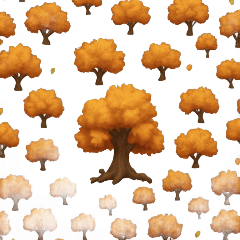 Autumn tree emoji