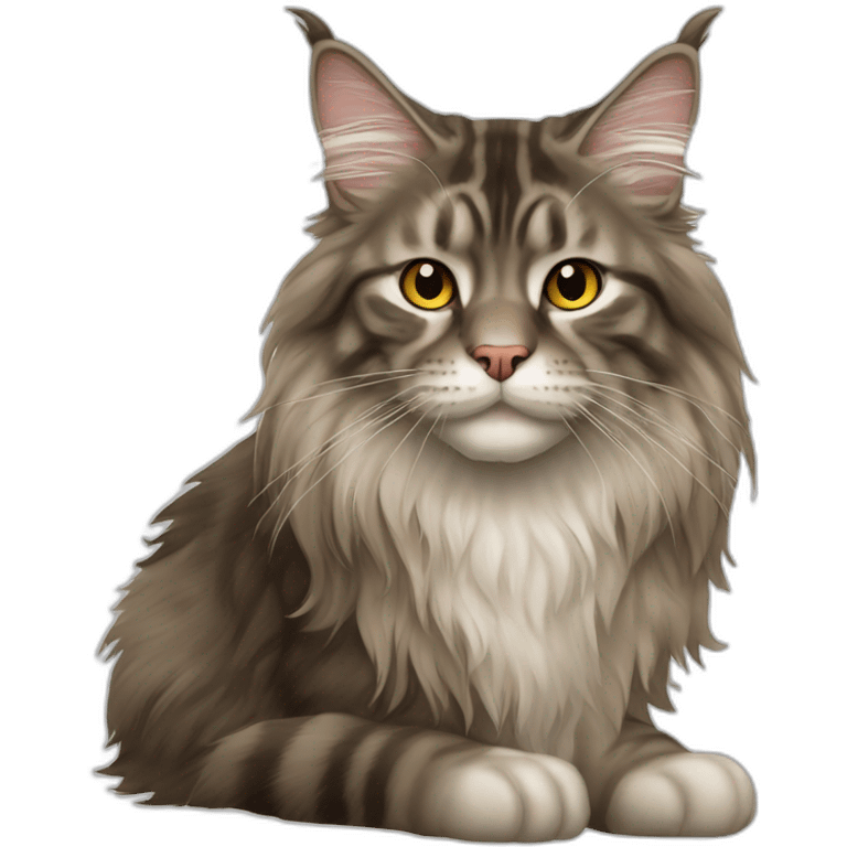 Maine Coon cat emoji