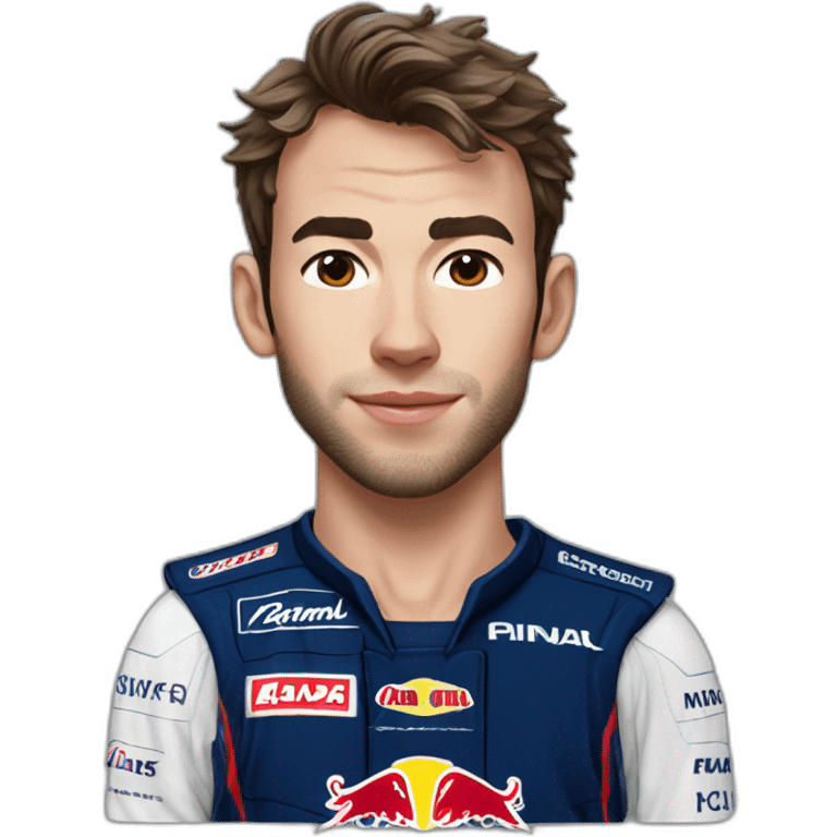 Hyper realistic pierre gasly emoji