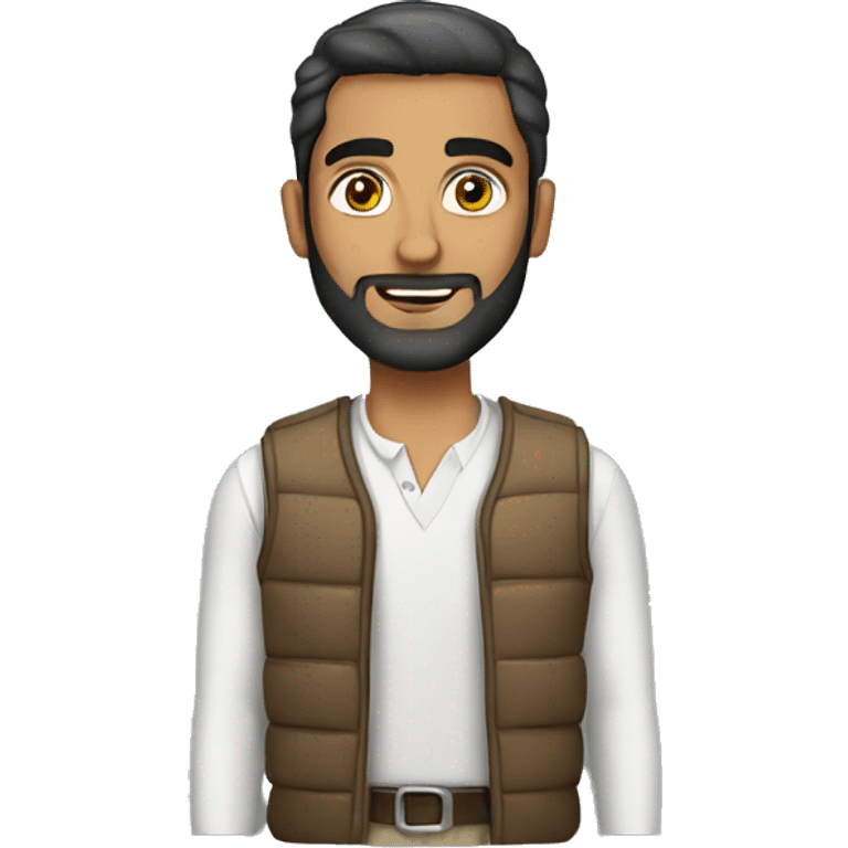 Arab man with a vest emoji