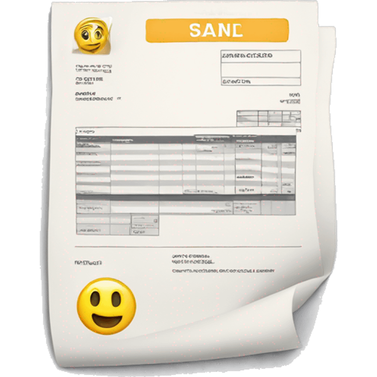 an invoice emoji