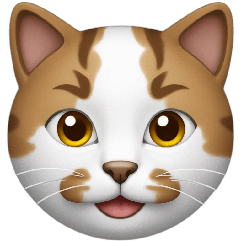 Cat White, Brown emoji