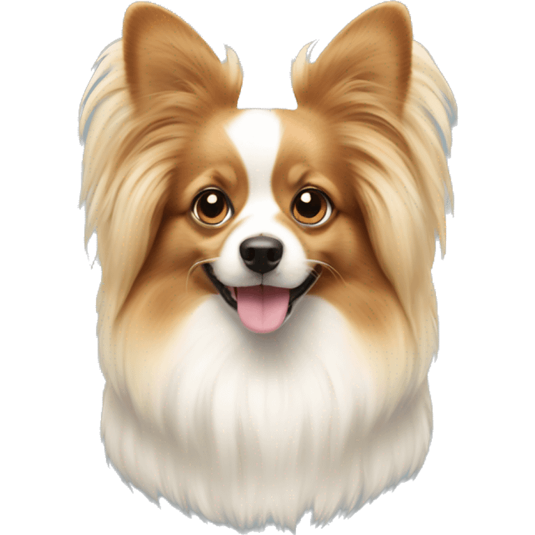 papillon dog with light hair emoji