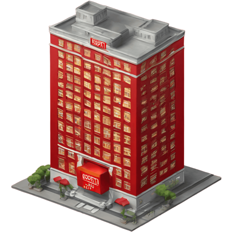 Monopoly red hotel emoji