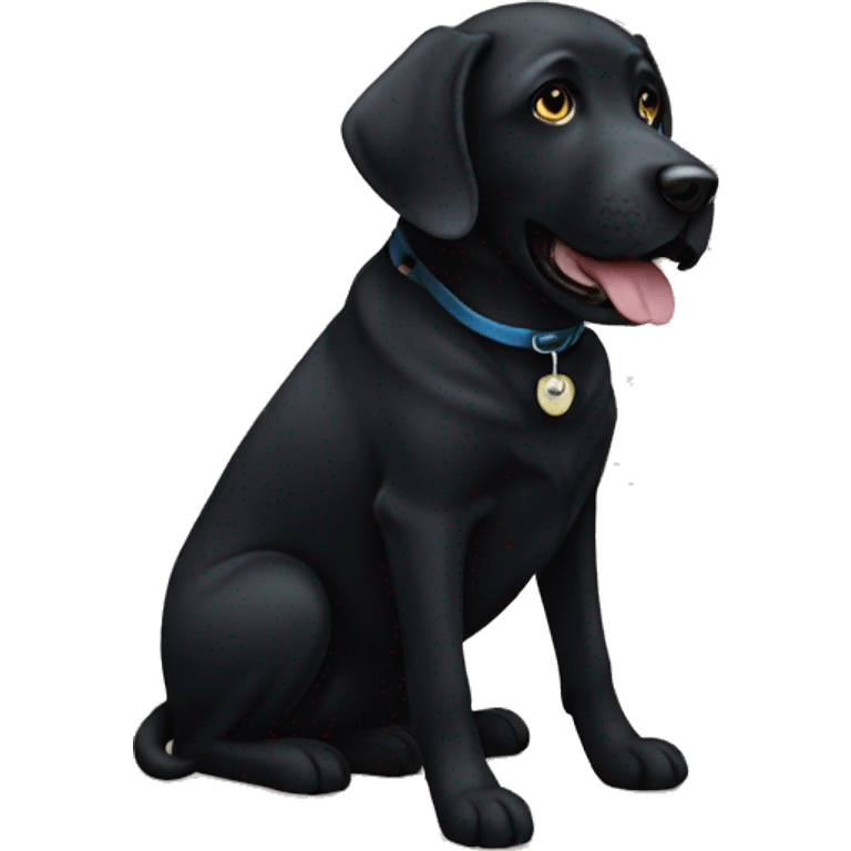 black lab emoji