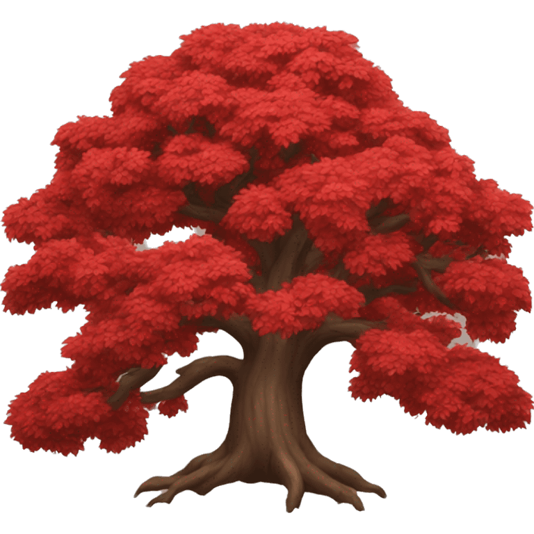 arbol rojo emoji