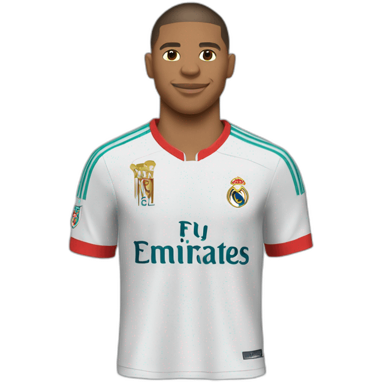 mbappe with madrid's shirt emoji