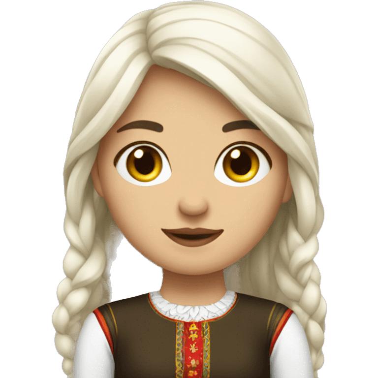 Moldovian girl emoji