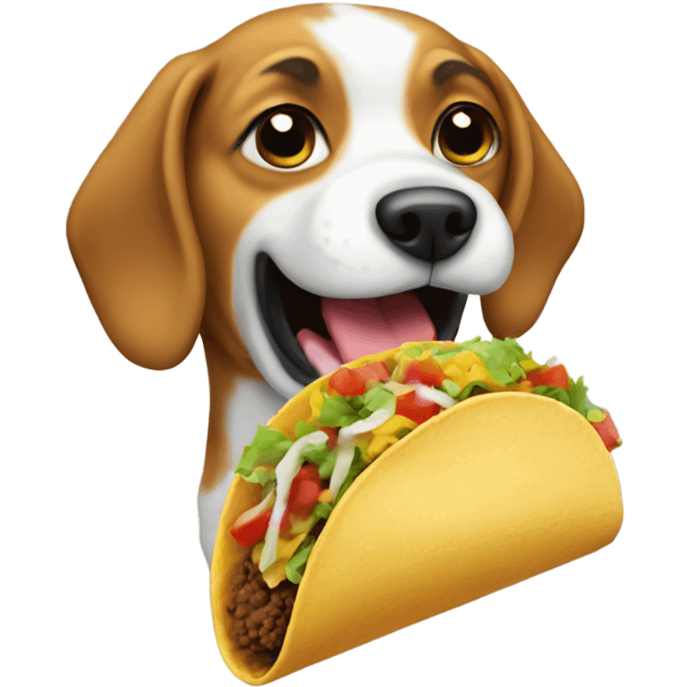 Dog eat taco  emoji