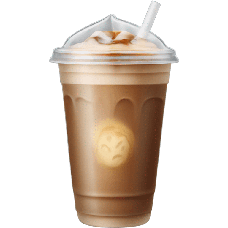 Iced coffee to go cup emoji