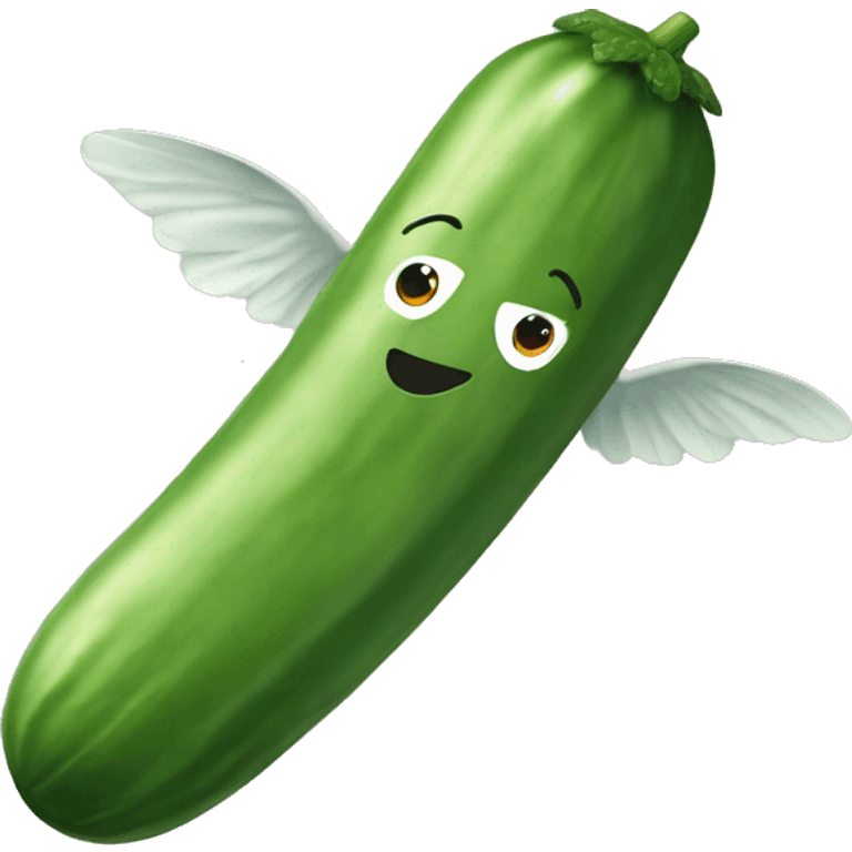 Flying cucumber  emoji