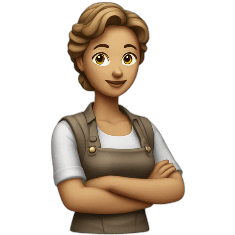 a woman sculptor emoji