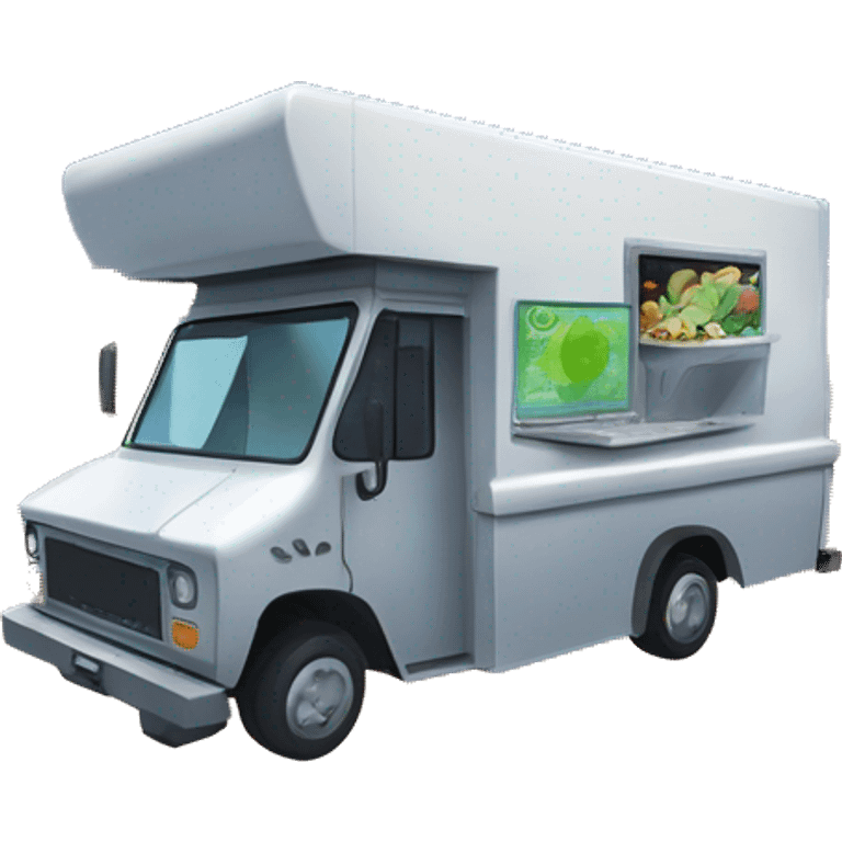 Rick and Morty’s ,space faring and Flying,Food truck selling blueberries sandwiches  emoji