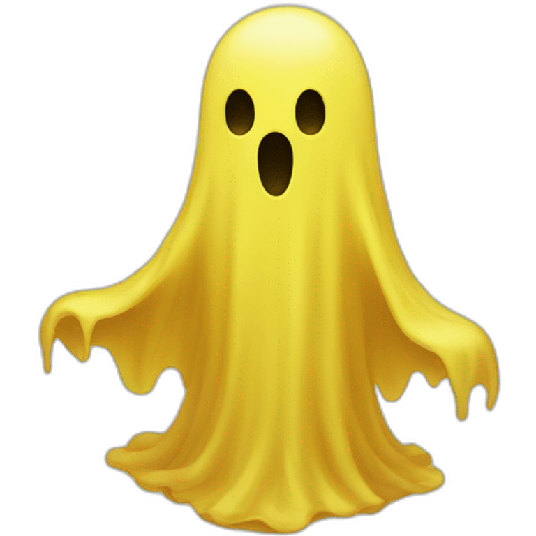 Yellow ghost emoji