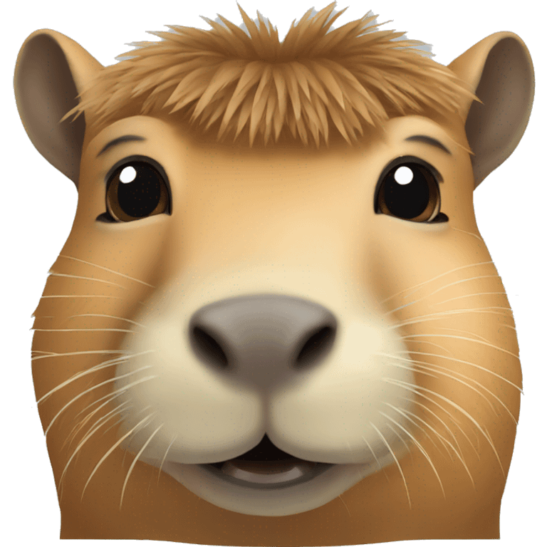 happy capybara head emoji