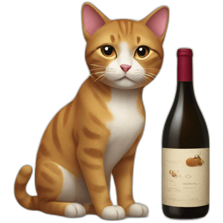 wine cat emoji