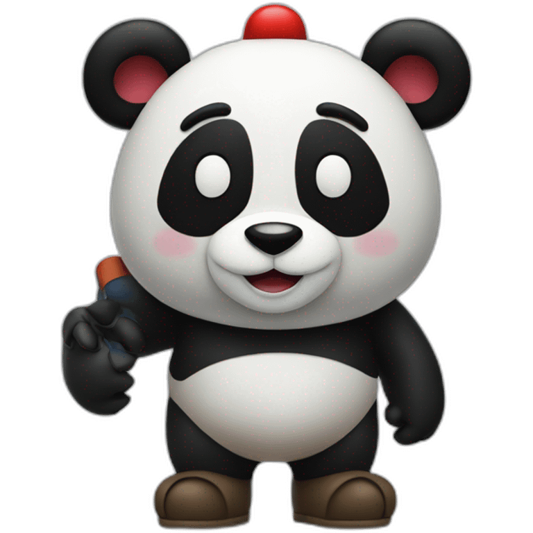 Panda en mario emoji