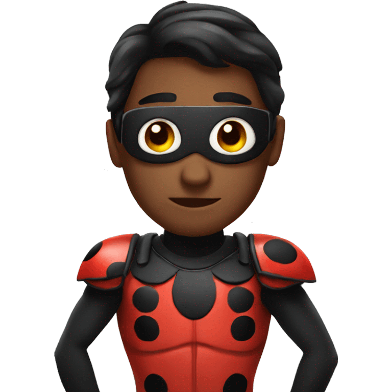 Ladybug hero emoji