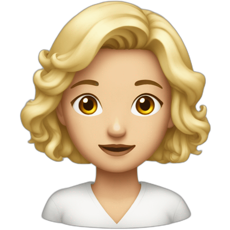 Elisa rubia actuva emoji