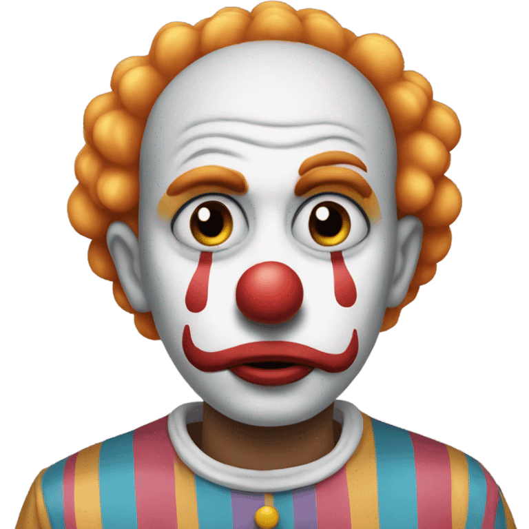 Make a sad clown  emoji