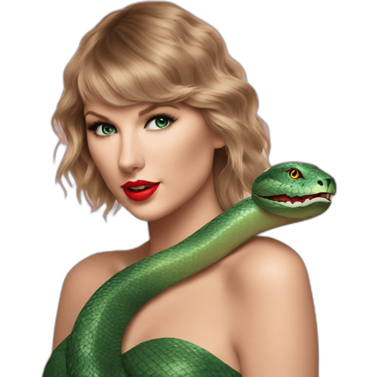 taylor swift and serpent emoji