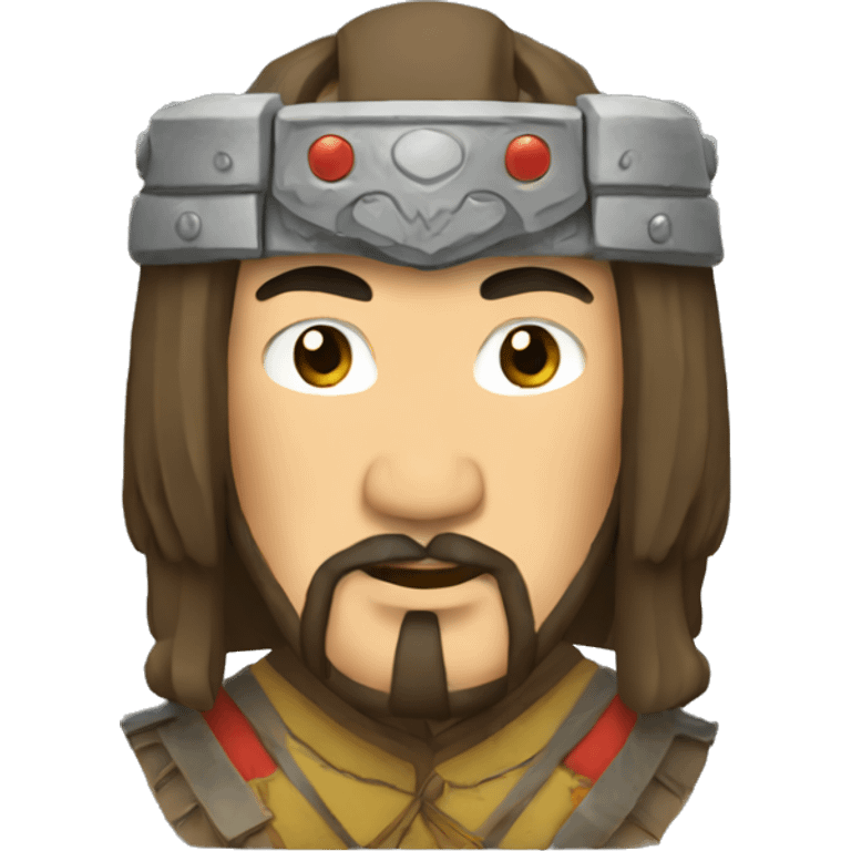 genghis khan using iphone emoji