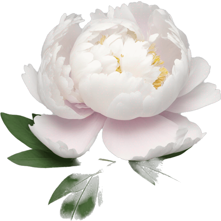 Peony white emoji