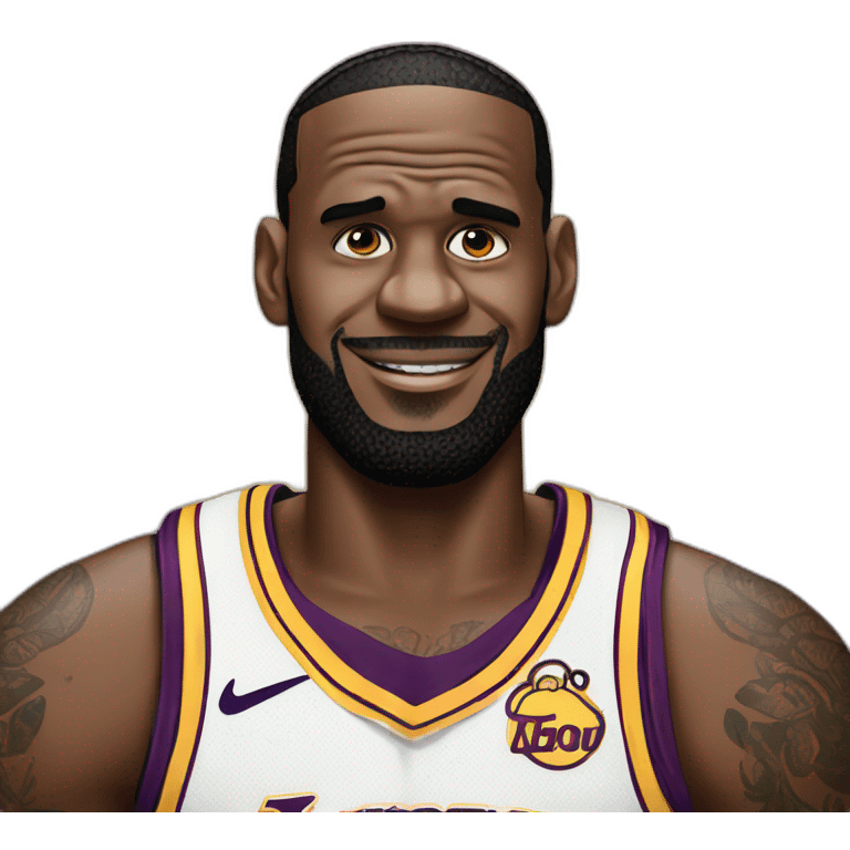 Lebron james as simpson emoji