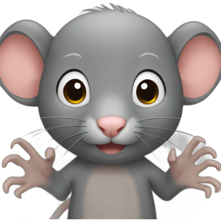 rat with human hands emoji