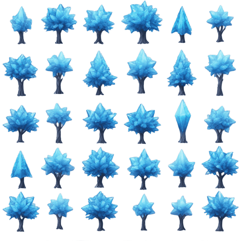 blue crystal tree emoji