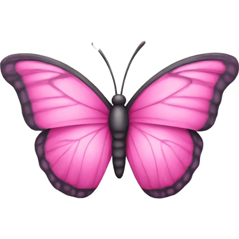 Pink butterfly emoji