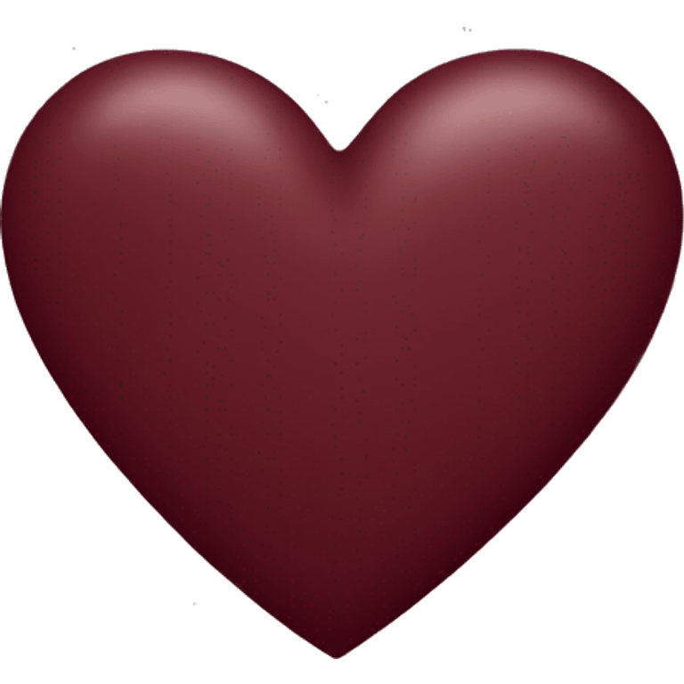 Maroon colored heart  emoji