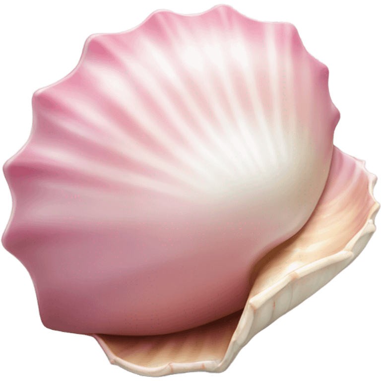 Pink shell with pearl inside emoji