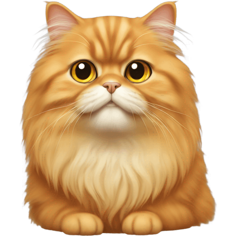 orange persian cat  emoji