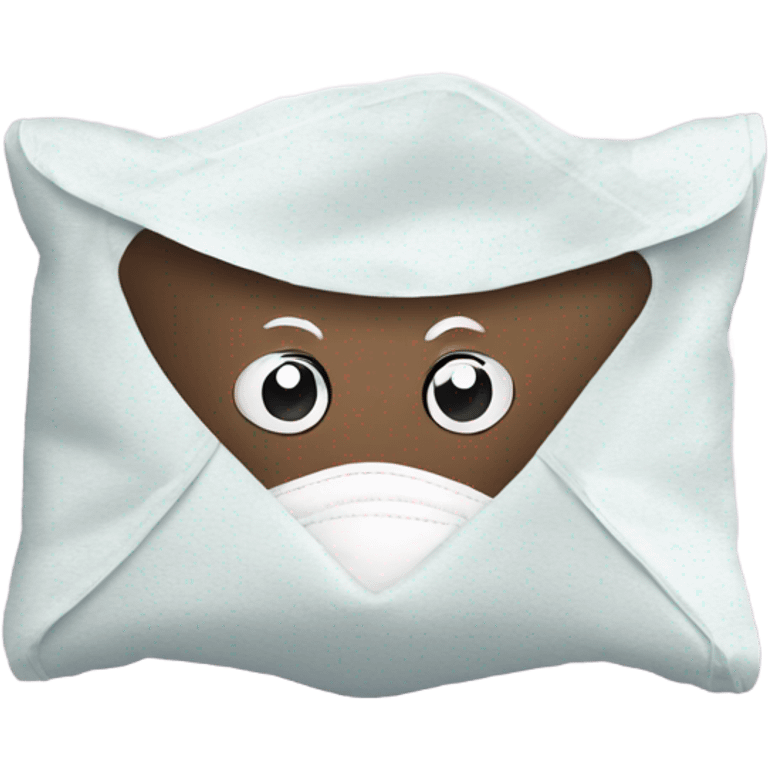 Sanitary napkin as a mascot emoji