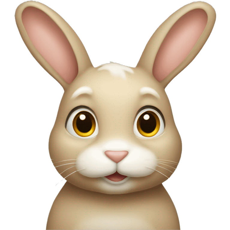 beige bunny  emoji