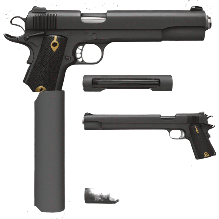 1911 with silencer emoji