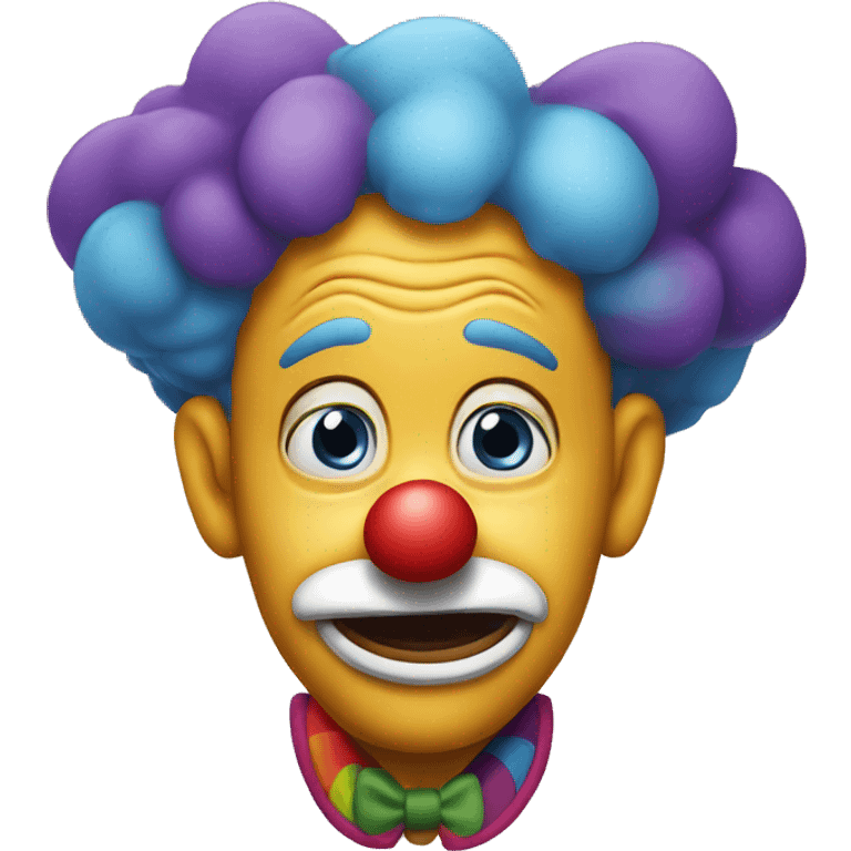 clown with very confused face emoji