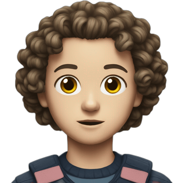 Eleven from stranger things emoji