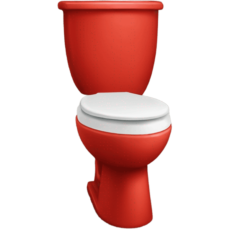 a red toilet emoji