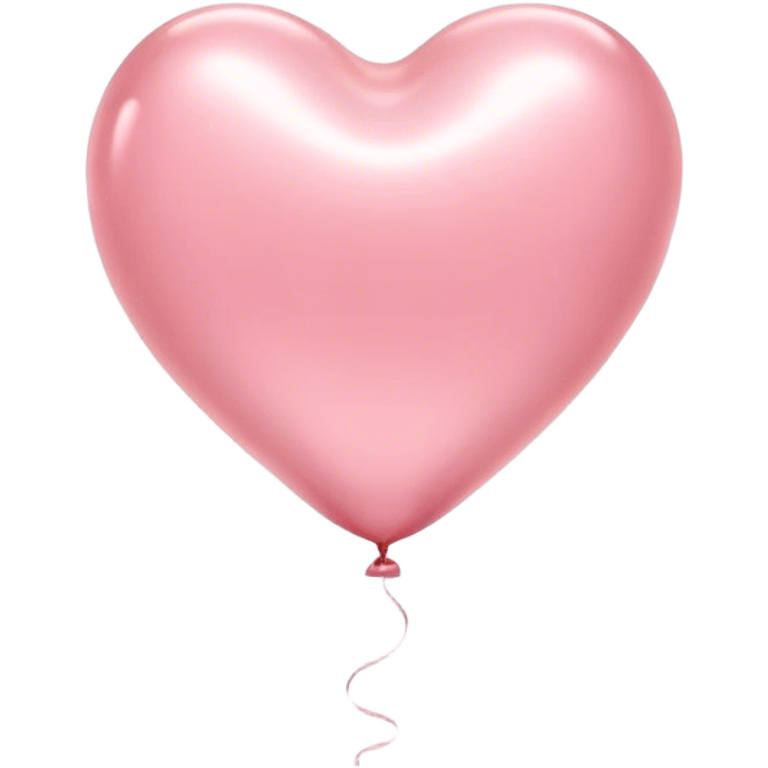 Cinematic tiny floating heart balloon, glossy and round, warm pink hues, slightly transparent with a soft glow, delicate string gently swaying, dreamy and adorable. emoji