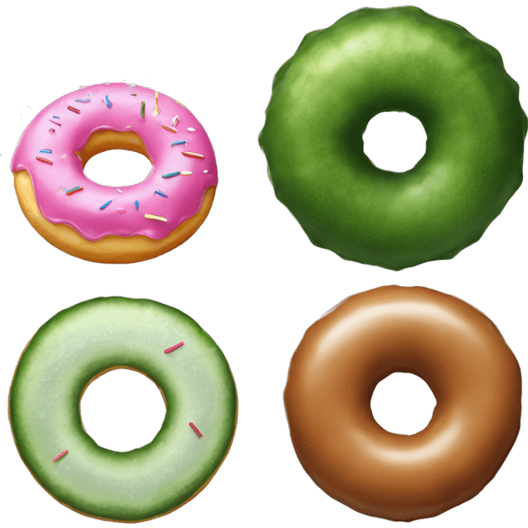 Cucumber and a donut emoji