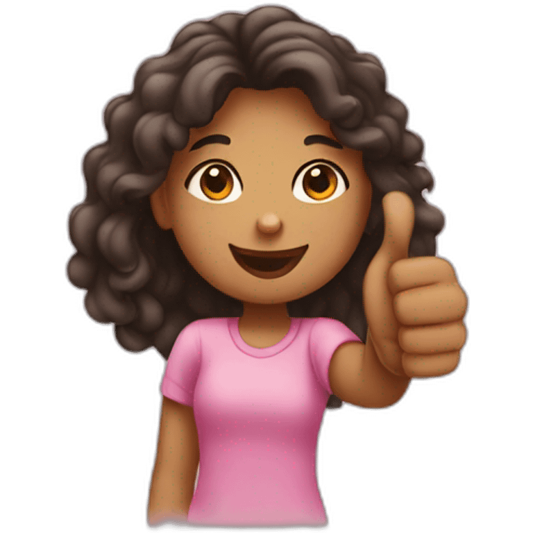 girl thumbs up emoji