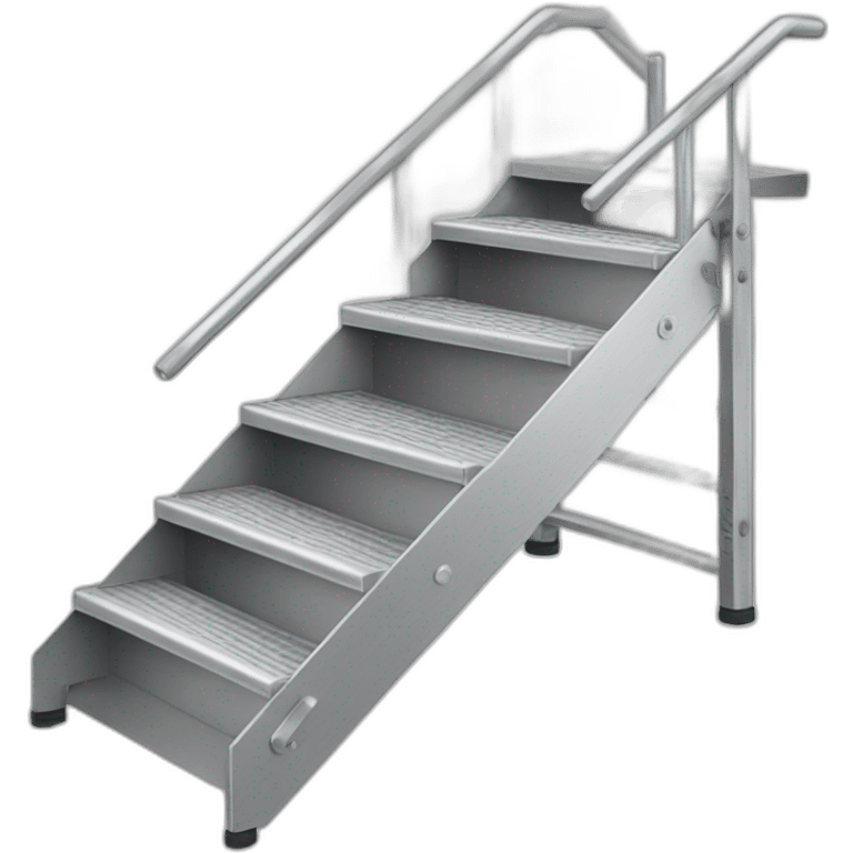 aluminium stair ladder 5 steps emoji