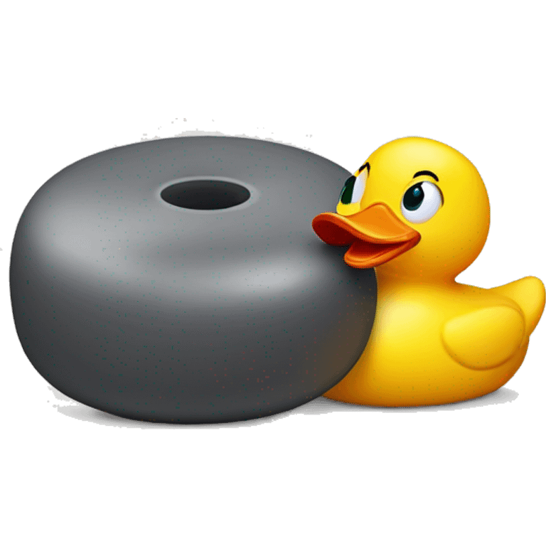 Rubber Duck curling stone emoji