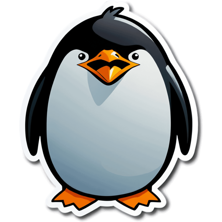 An angry penguin emoji