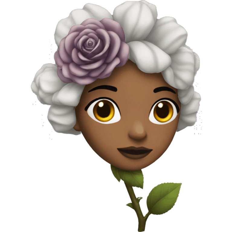 Rosa negra emoji