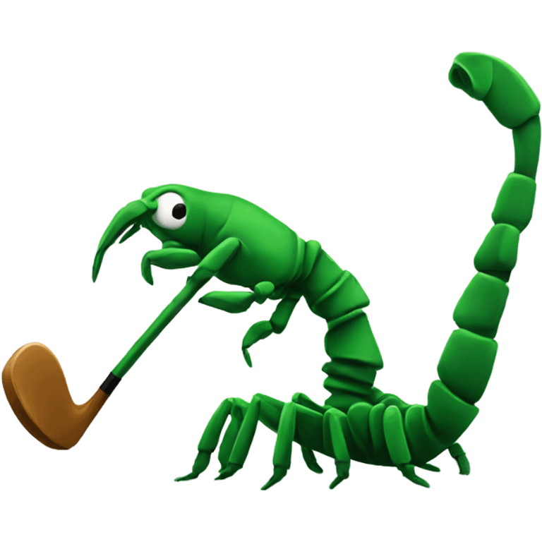 Scorpion golfing emoji