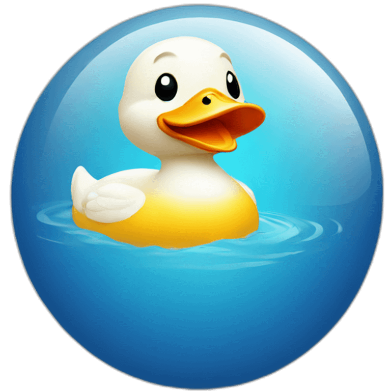 duck on a ball emoji